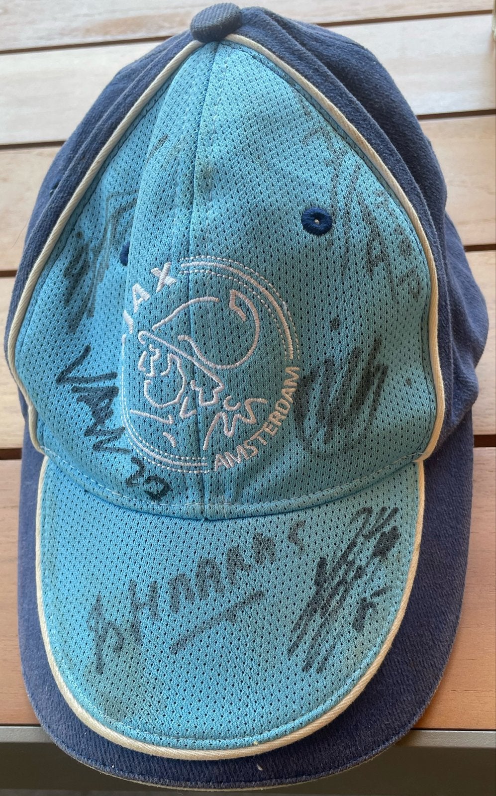 Ajax pet met handtekeningen, Verzamelen, Sportartikelen en Voetbal, Ophalen of Verzenden, Gebruikt, Ajax