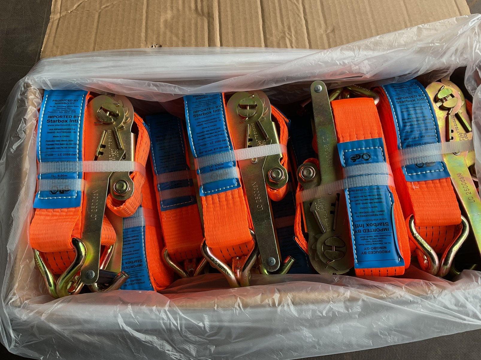 Spanbanden nieuw 5 ton’s uitvoering 9 meter lang., Ophalen, Nieuw, Overige merken