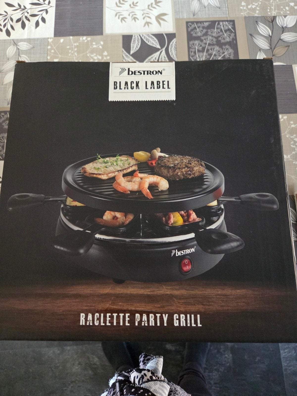 Bestron Black Label Raclette Party Grill - Nieuw, Ophalen of Verzenden, Nieuw, 4 t/m 7 personen