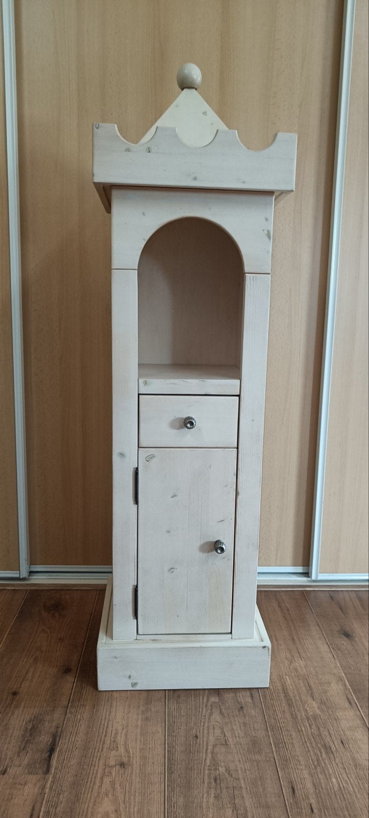 Nachtkastje, kastje kinderkamer, whitewash, Ophalen, Minder dan 45 cm, Zo goed als nieuw, 70 cm of meer
