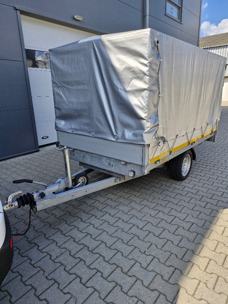 Eduard E-kipper (Plateau) met huif 256 x 150 x 30 (+130), Auto diversen, Aanhangers en Bagagewagens, Ophalen, Zo goed als nieuw