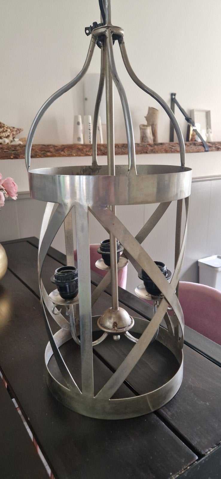 Rivera Maison metalen hanglamp - 3 lichtpunten, Ophalen, Gebruikt, Metaal