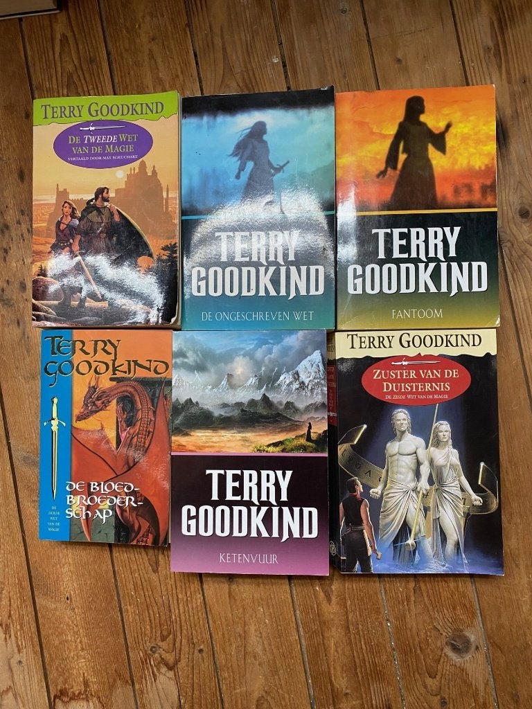 TERRY GOODKIND DE WETTEN VAN DE MAGIE DIVERSE DELEN TE KOOP, Boeken, Ophalen of Verzenden, Gelezen