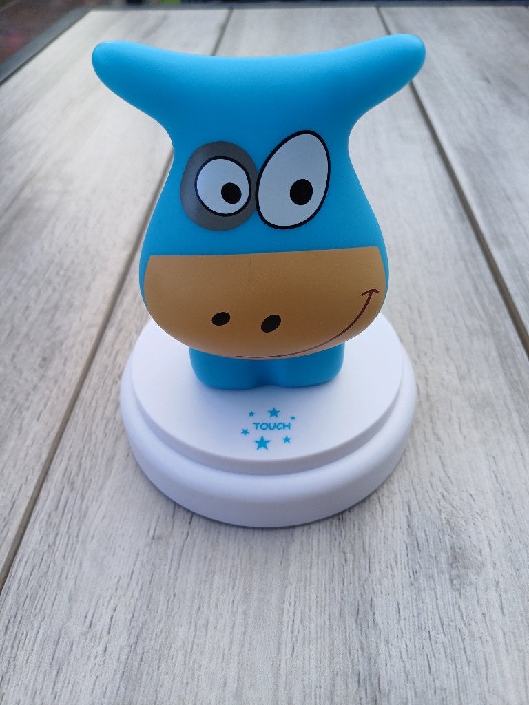 Alecto nachtlamp touch - type naughty cow - koe - als nieuw, Kinderen en Baby's, Kinderkamer | Inrichting en Decoratie, Ophalen of Verzenden