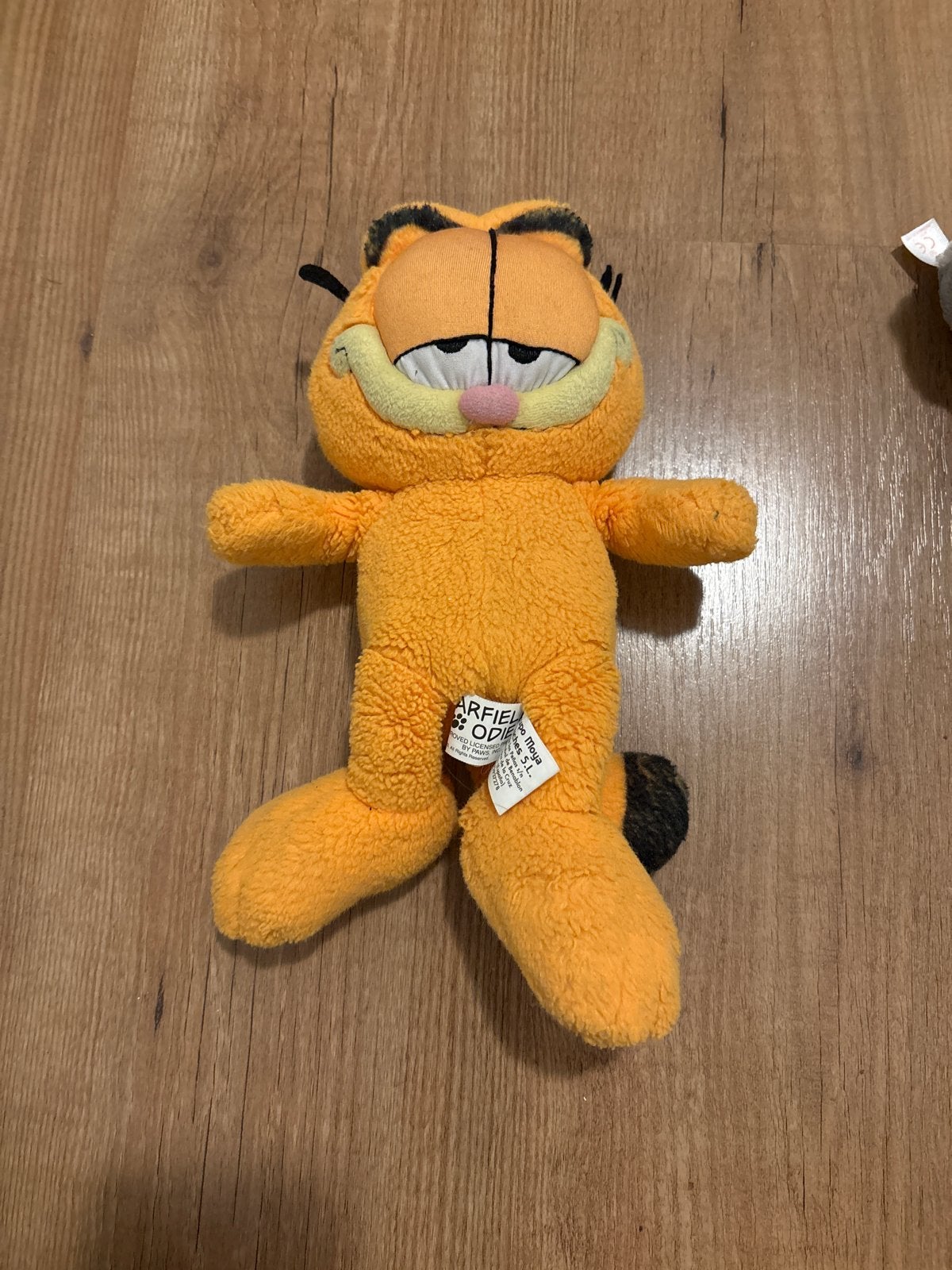 Vintage Garfield knuffel - Oranje kat met label, Oranje, Gebruikt, Overige merken, Overige karakters