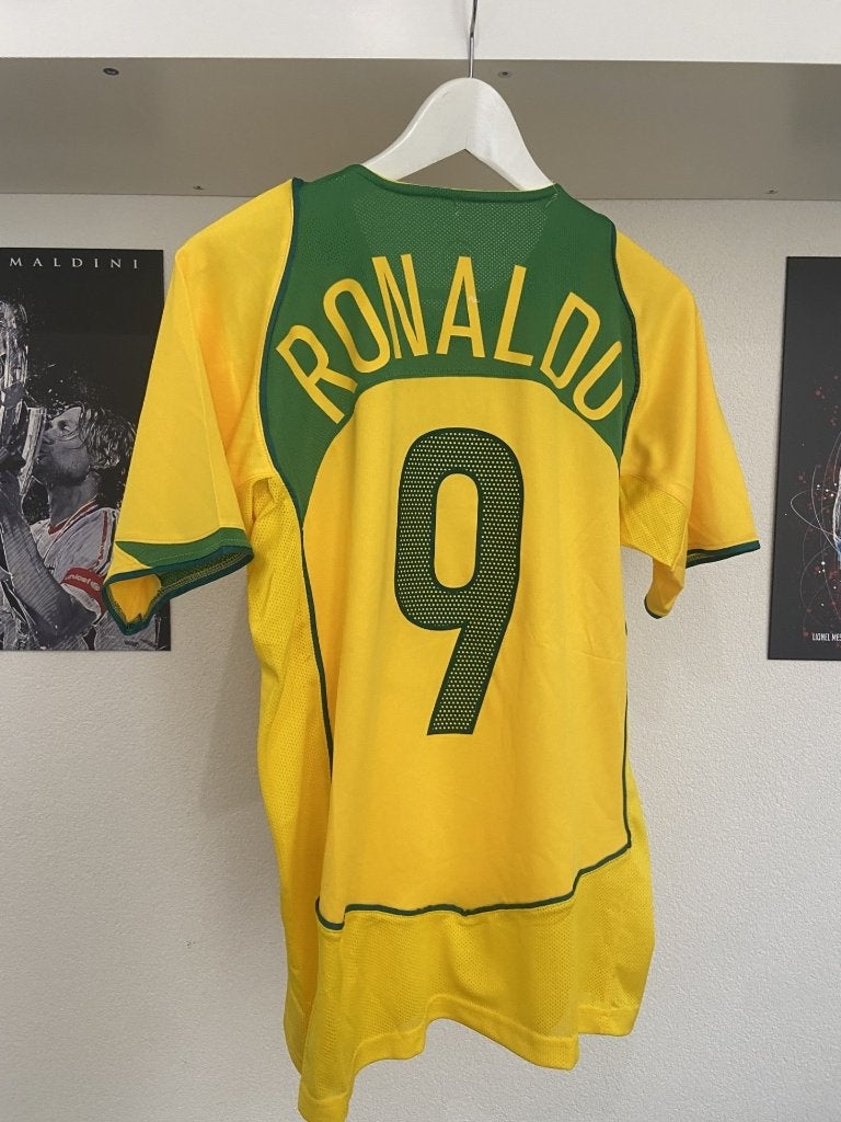 #RS003 Retroshirt Ronaldo R9 (Brazilië) te koop! Maat M, Sport en Fitness, Maat M, Verzenden, Nieuw, Shirt