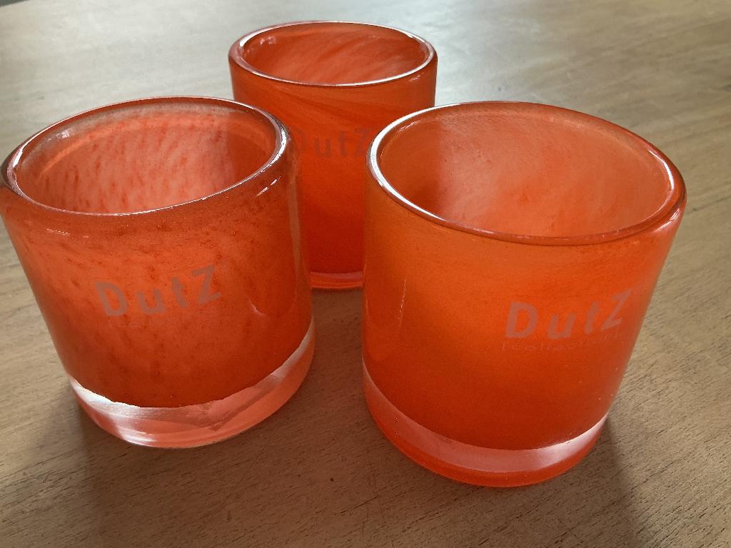 DUTZ oranje windlichtjes, Overige materialen, Overige kleuren, Nieuw, Ophalen of Verzenden