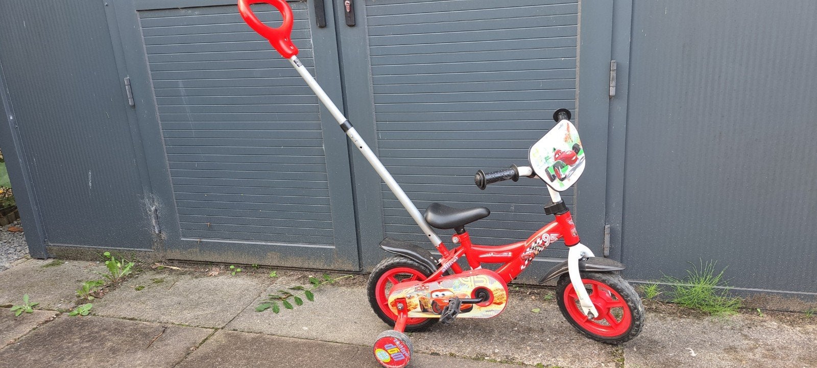 Cars Kinderfiets 10 inch, Fietsen en Brommers, Zijwieltjes, Gebruikt, Cars, Ophalen of Verzenden