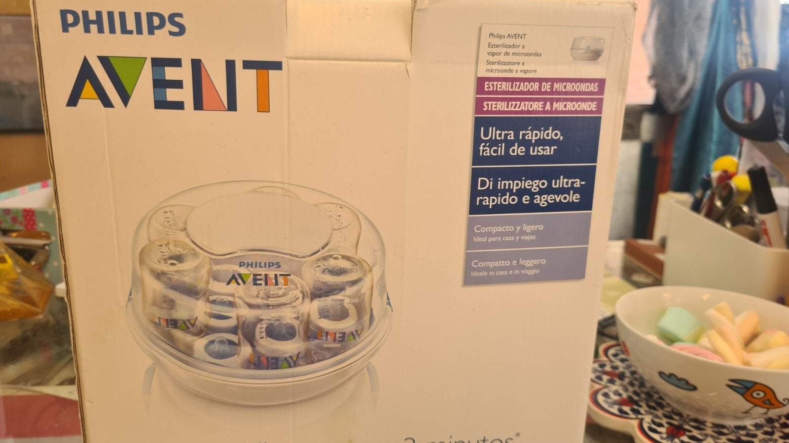 Philips Avent Sterilisator voor 6 flessen in 2 min, Ophalen of Verzenden