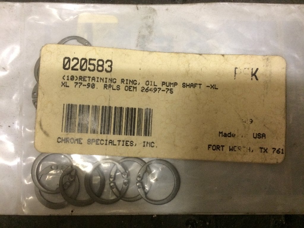 Harley sportster xl van '75 tot '90 oliepomp circlips, Ophalen