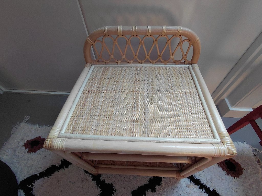 Rotan leo & moon nachtkastje linn, Ophalen, Gebruikt, Minder dan 140 cm, Minder dan 70 cm