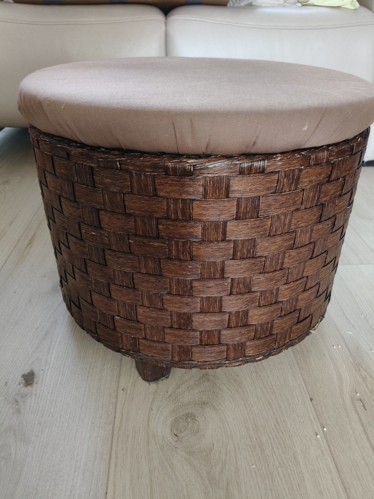 Potiron Paris Poef met opbergruimte 45xH36cm, Ophalen, Gebruikt, Rond, Minder dan 50 cm
