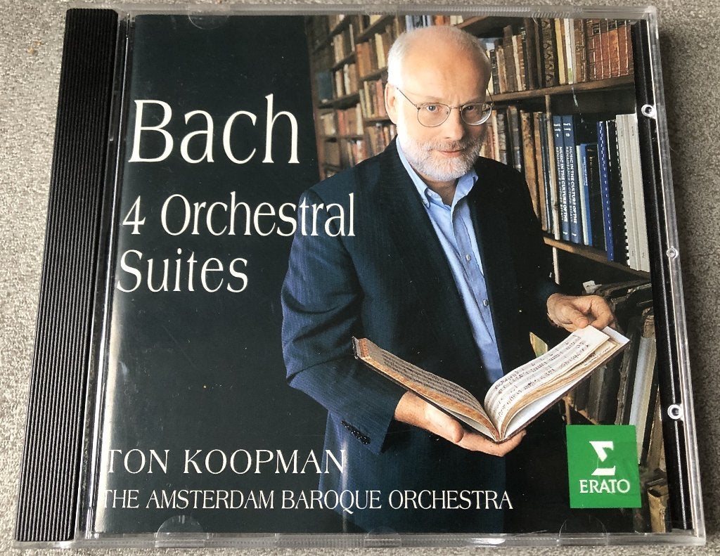 BACH - 4 ORCHESTRAL SUITES - TON KOOPMAN  THE, Cd's en Dvd's, Ophalen of Verzenden, Barok, Zo goed als nieuw, Overige typen