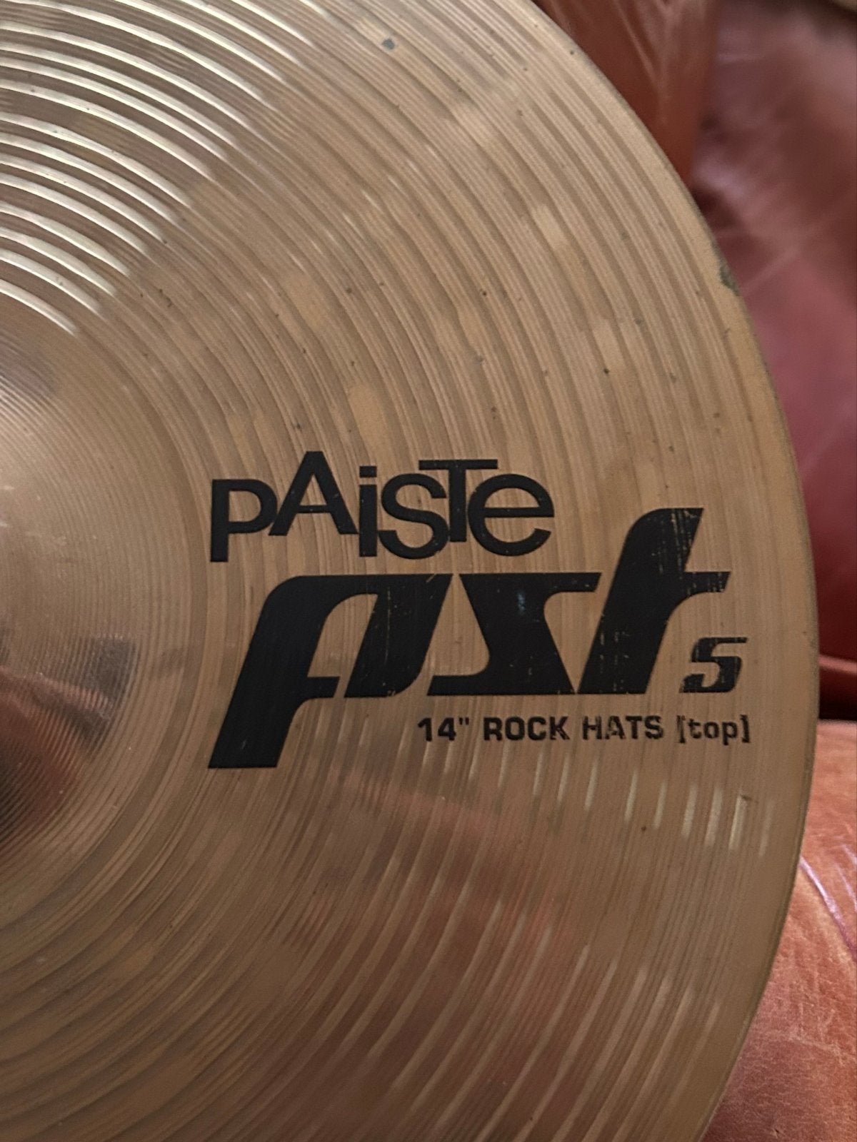 Paiste PST 5 Rock Hi-Hat 14", Gebruikt, Bekkens@hermanJager.nl, Drums of Percussie, Germany