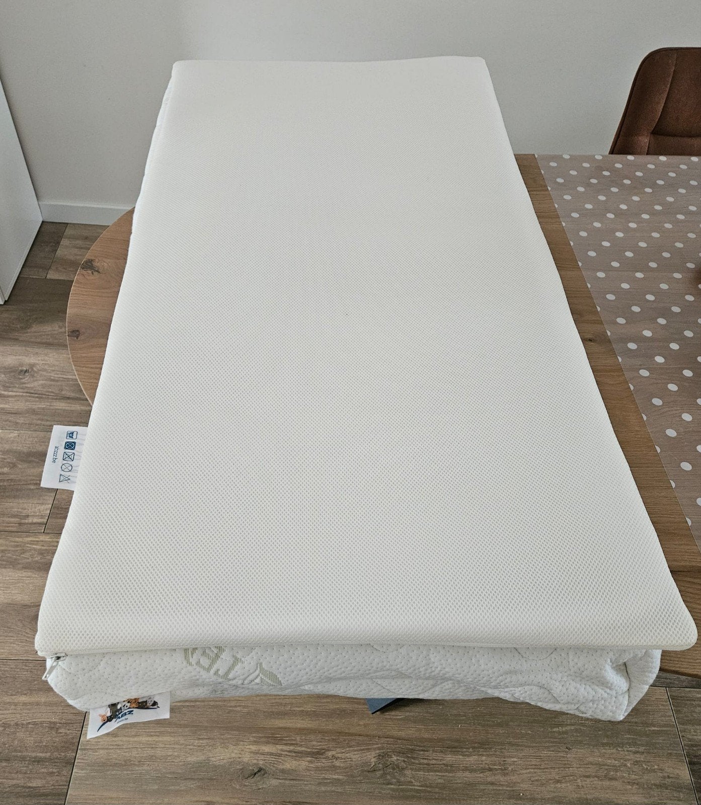 Tencel matras 60x120 cm - inclusief Airgosafe, Huis en Inrichting, Zo goed als nieuw, Matras, Eenpersoons, 70 cm of minder