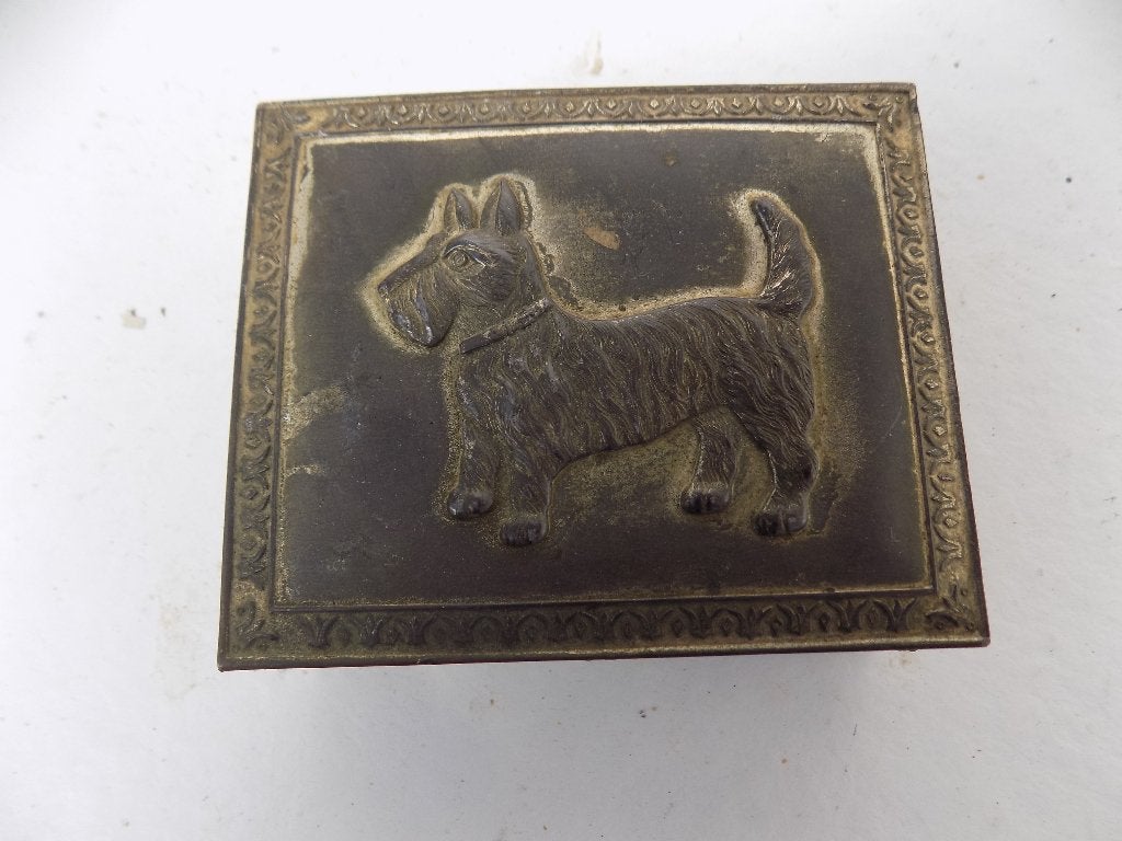 Doosje schotse terrier snuisterijendoos sieradendoos, Ophalen of Verzenden