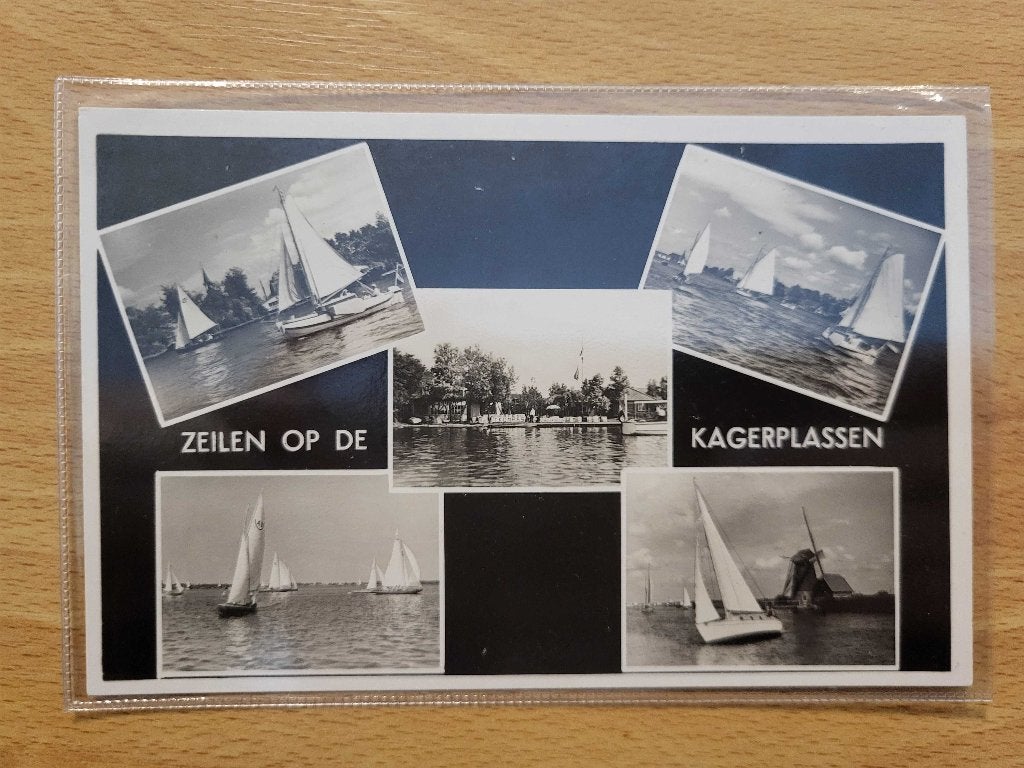 ansicht KAGERPLASSEN DE KAAG, Ophalen of Verzenden, Voor 1920, Zuid-Holland