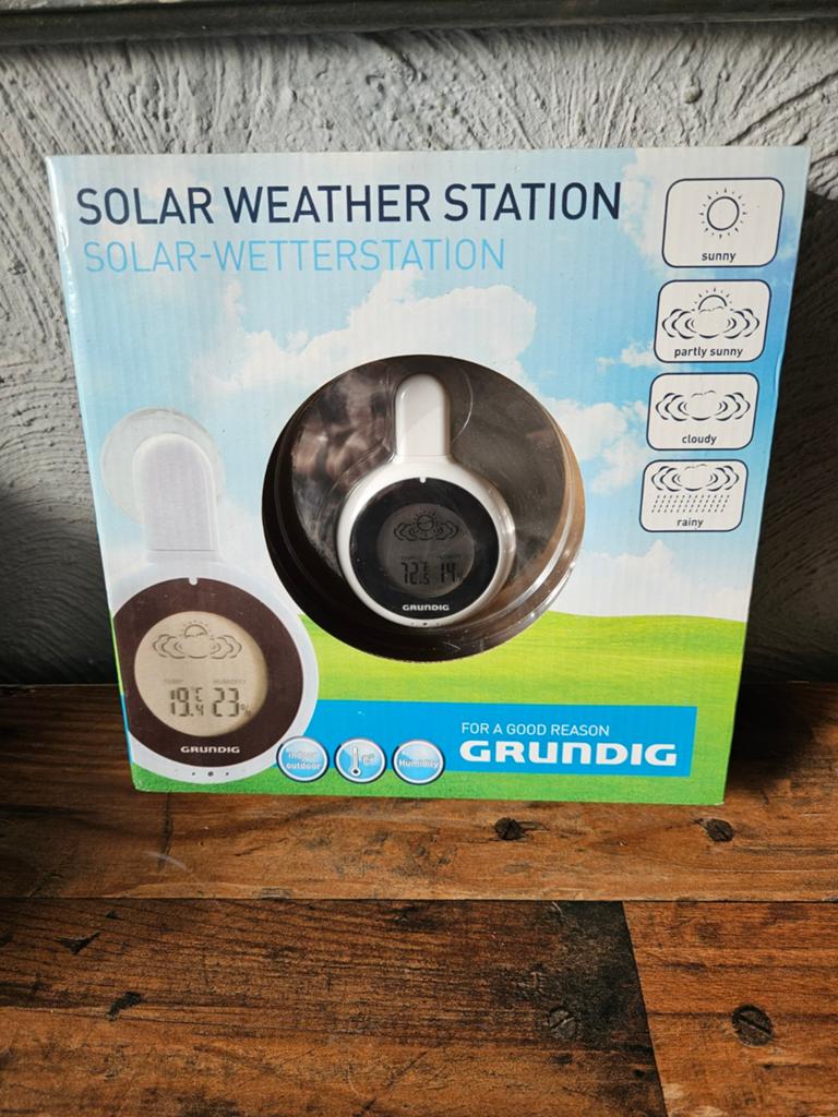 Grundig Solar Weerstation - Nieuw in Doos, Ophalen of Verzenden, Nieuw, Weerstation