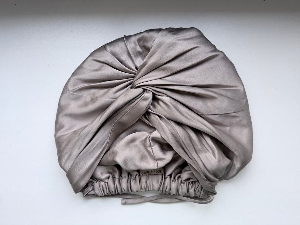 Dore & Rose zijde bonnet slaapmuts, Ophalen of Verzenden, Zo goed als nieuw, Overige typen
