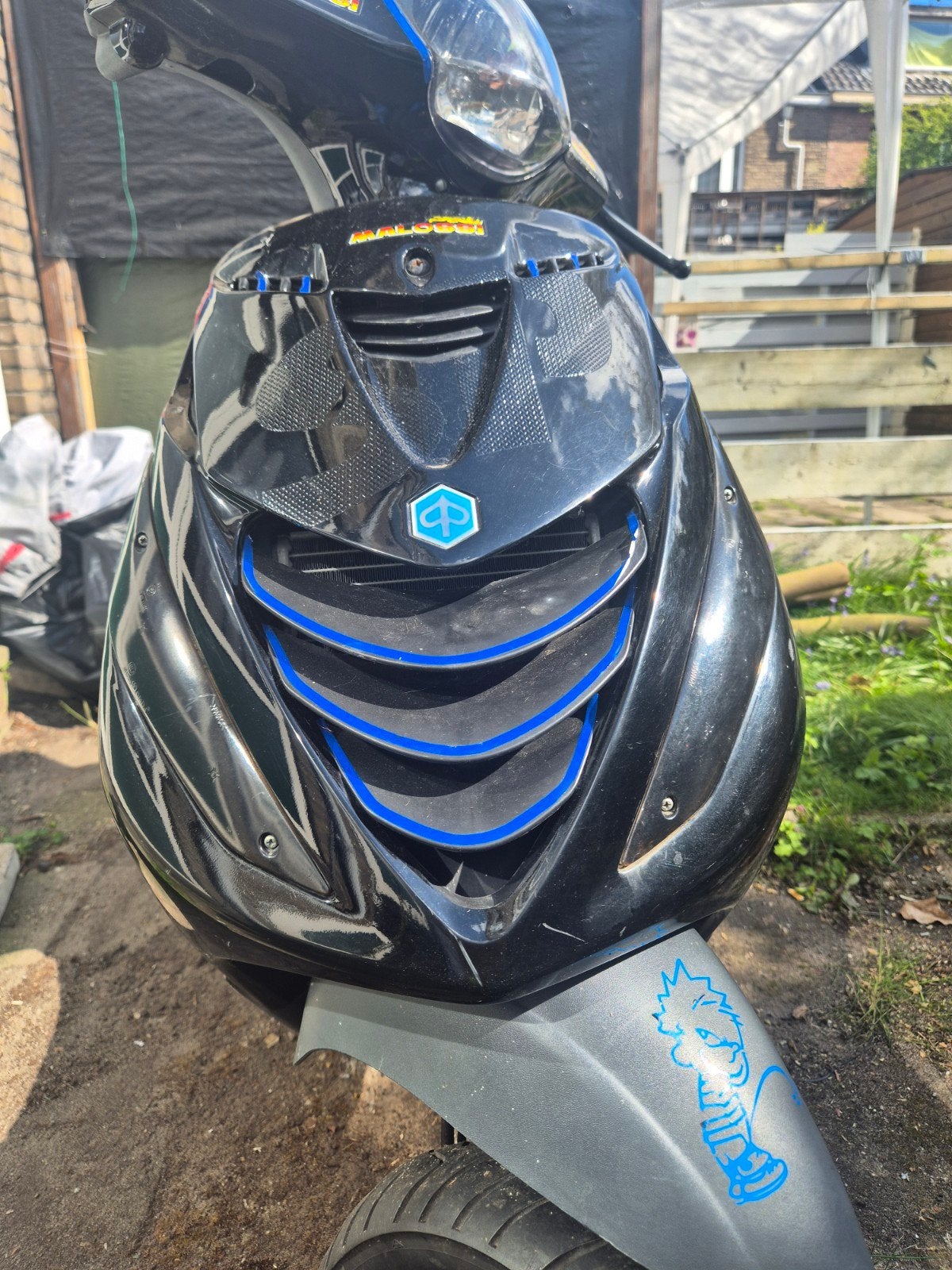 Piaggio Zip SP H2O - Zwart met blauwe accenten, Ophalen of Verzenden, Gebruikt, Benzine, Piaggio