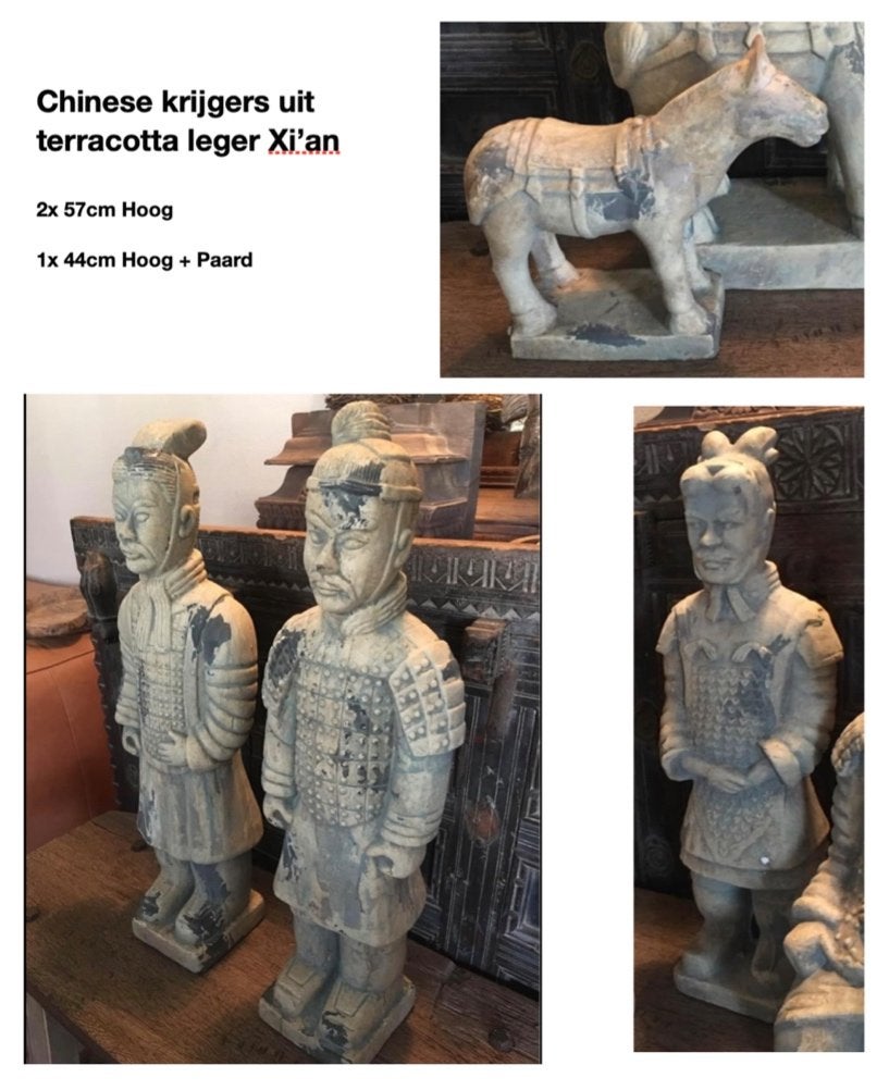 Erg mooie 4-delige set Chinese krijgers, Ophalen, Beeld