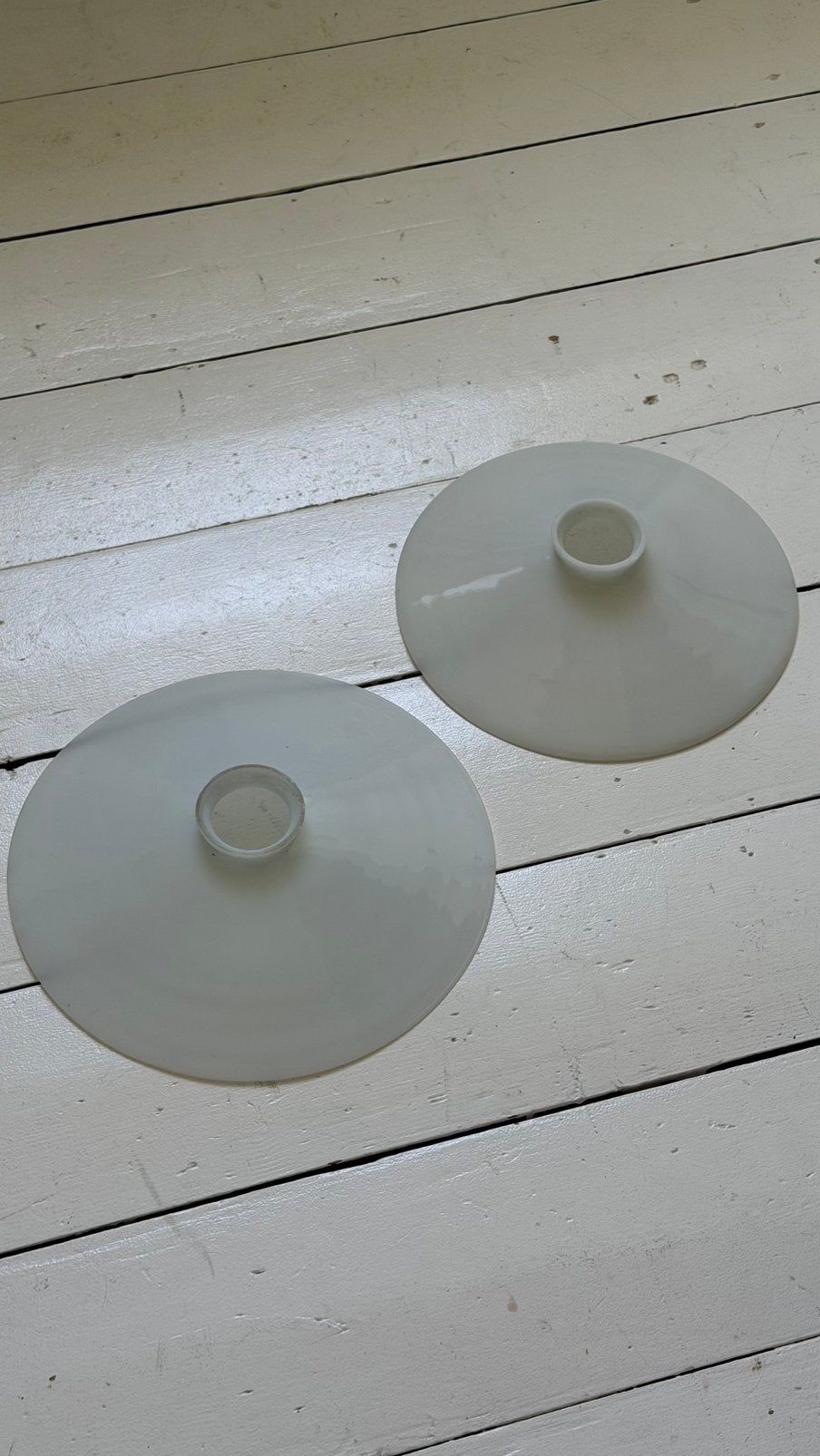 Vintage lampenkap frans, Rond, Ophalen of Verzenden, Zo goed als nieuw, Wit