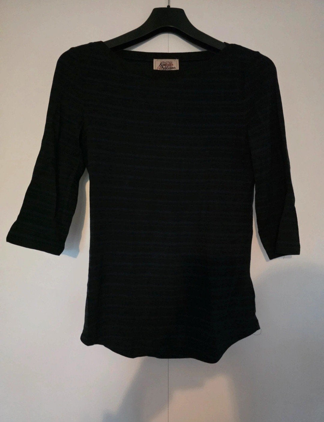 Arabella & Addison gestreept shirt - Maat L, Zwart, Arabella & Addison, Maat 42/44 (L), Ophalen of Verzenden