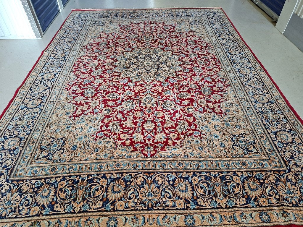 Perzisch Oosters handgeknoopt tapijt Nain 3.75 x 2.68 cm, Ophalen, Gebruikt, Perzisch Oosters Nain, 200 cm of meer
