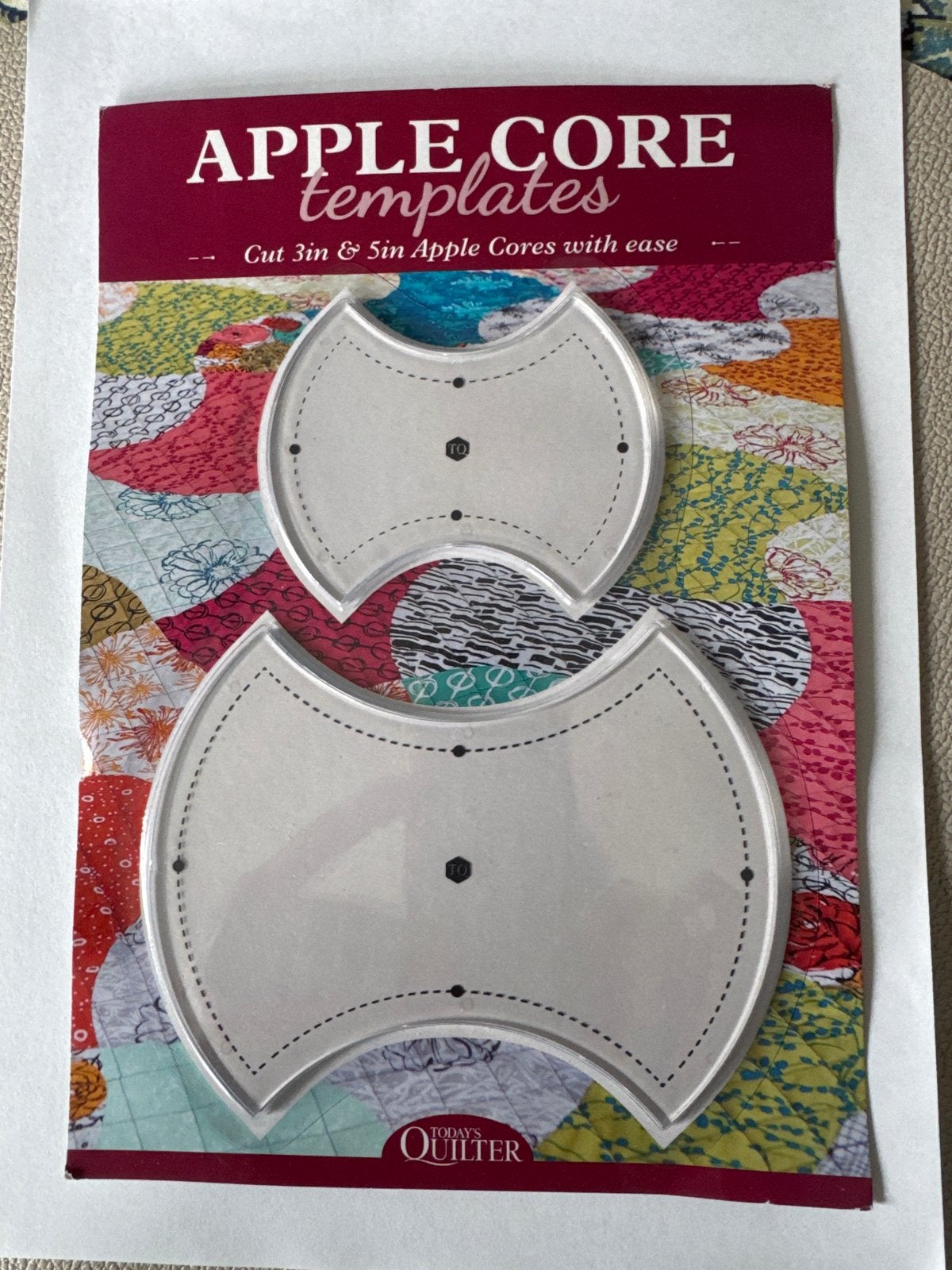 Apple Core Quilt Sjablonen - 3in & 5in, Overige thema's, Gereedschap of Toebehoren, Nieuw, Ophalen of Verzenden