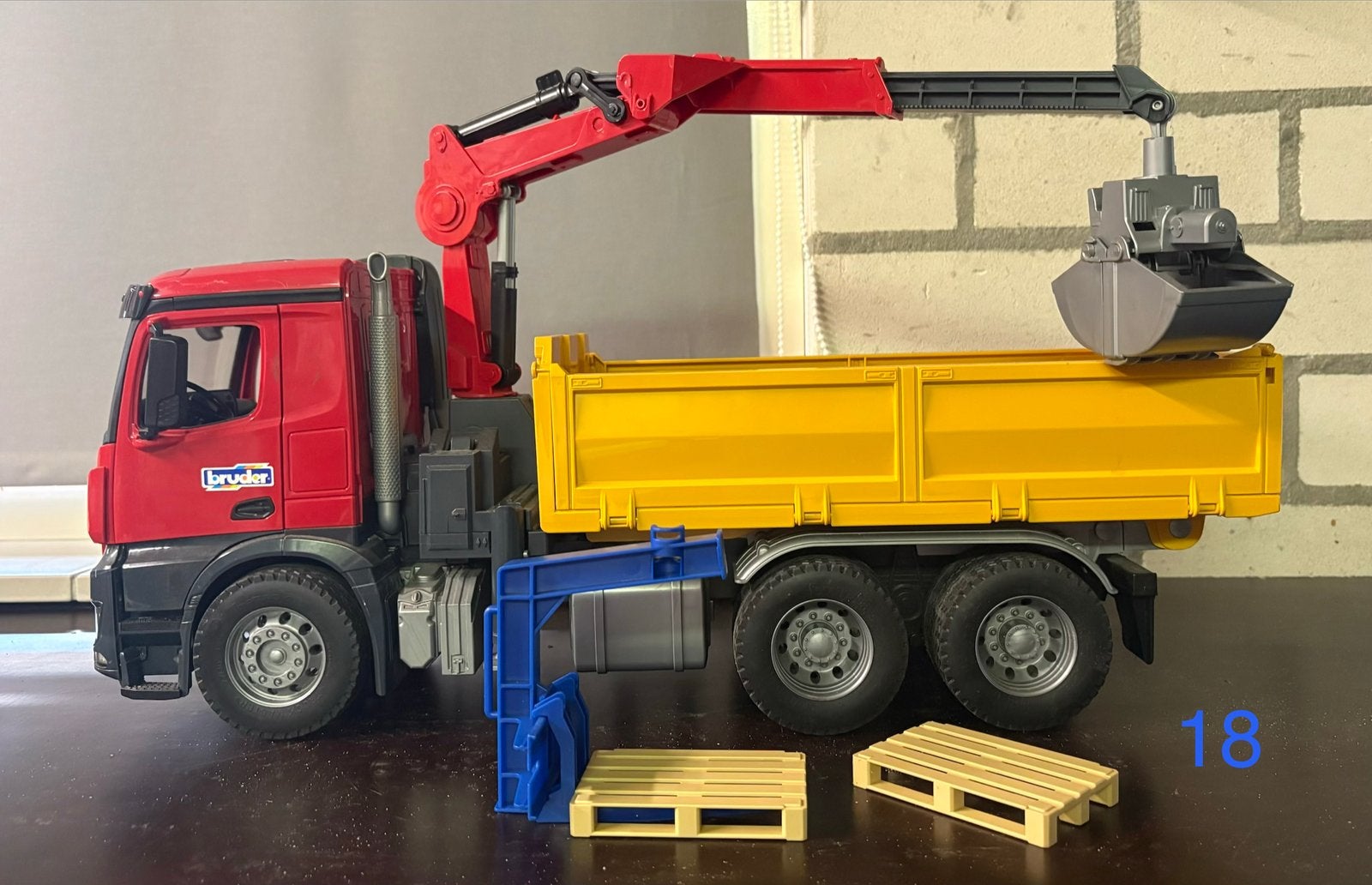 Bruder takelwagen, Ophalen, Gebruikt