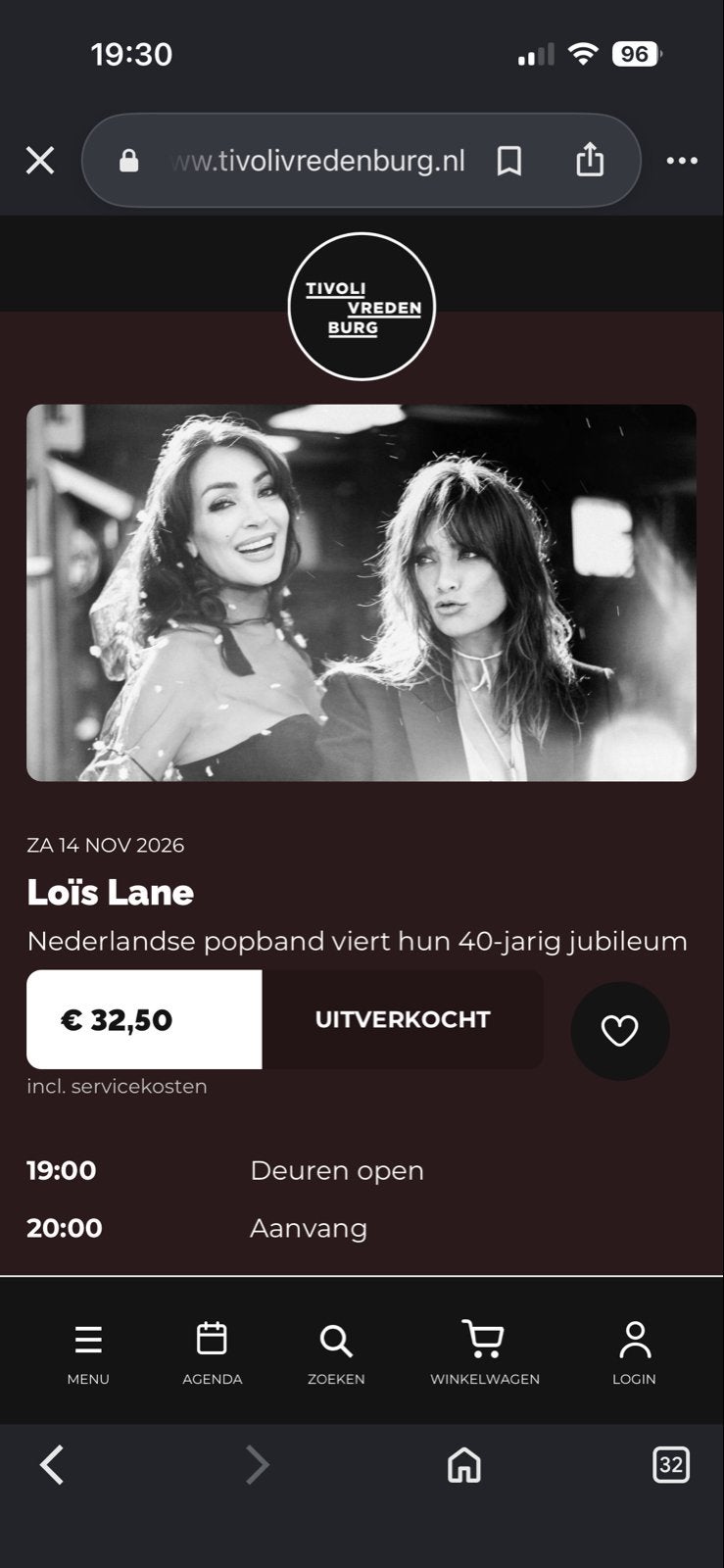 4 tickets lois lane 14 november Tivoli, Drie personen of meer