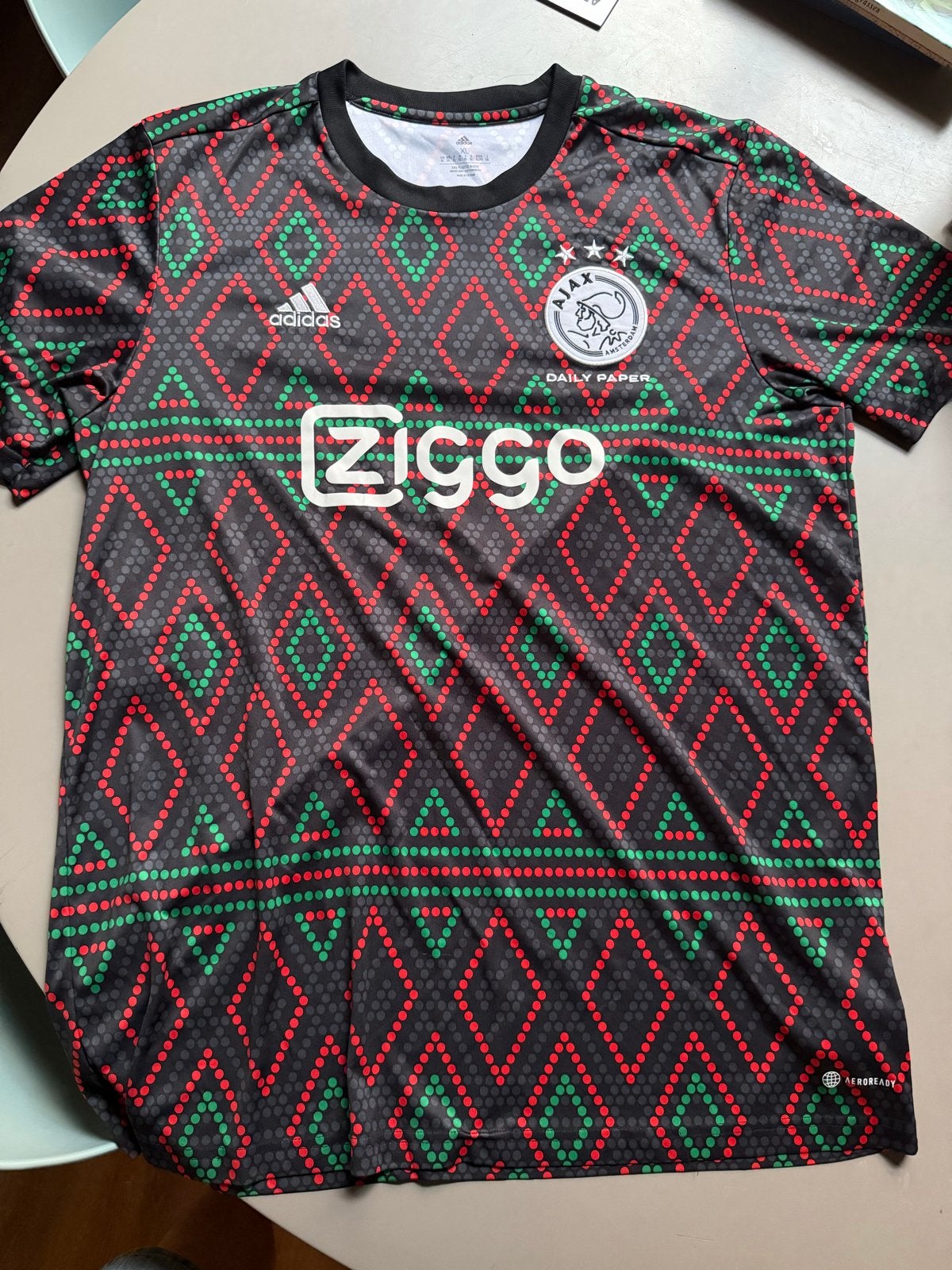 Ajax x Daily Paper x adidas 3e shirt 2022/2023 XL, Ophalen, Zo goed als nieuw, Maat 56/58 (XL), Zwart