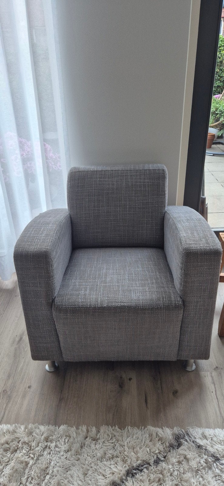 Goed zittende stevige stoel, Huis en Inrichting, Fauteuils, Ophalen, Gebruikt, 75 tot 100 cm, Stof