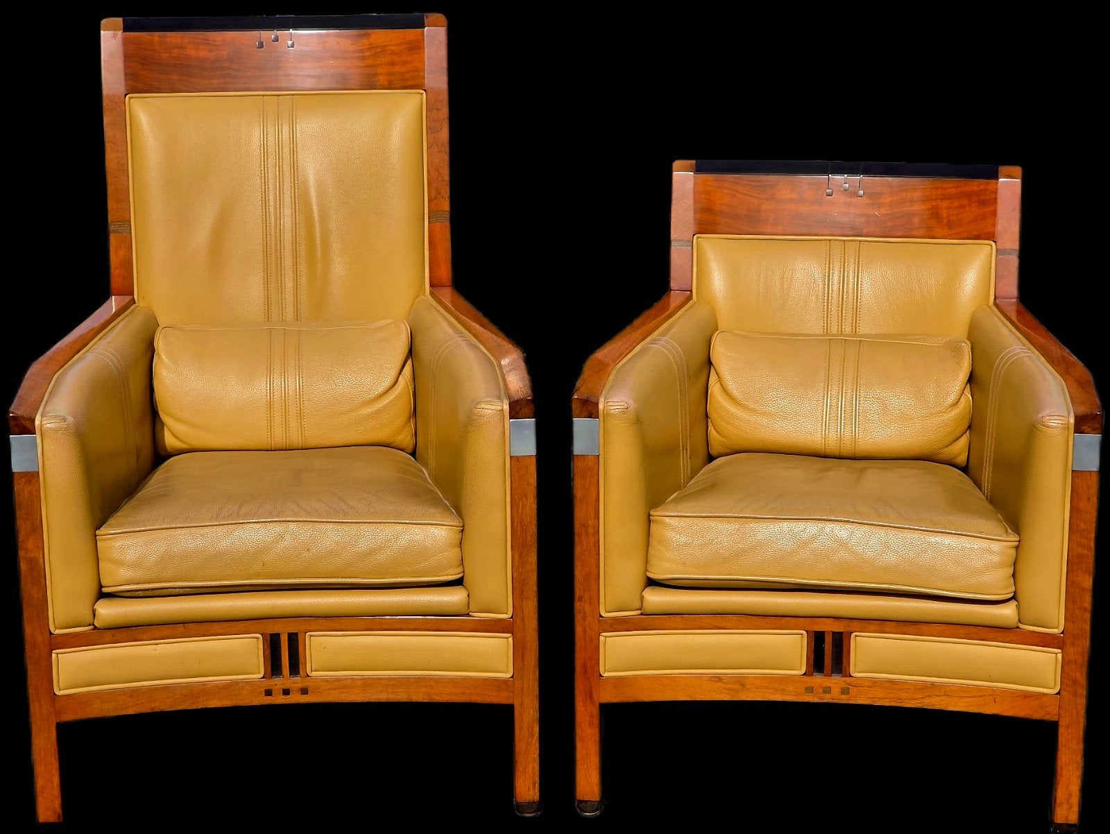 Schuitema / Decoforma fauteuils en bank in leer en hout, Ophalen of Verzenden
