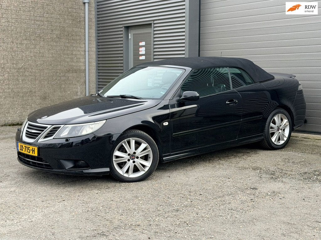 Saab 9-3 Cabrio 1.9 TTiD Aero Spring Edition, Auto's, Saab, Gebruikt, Cabriolet, 4 stoelen, Zwart