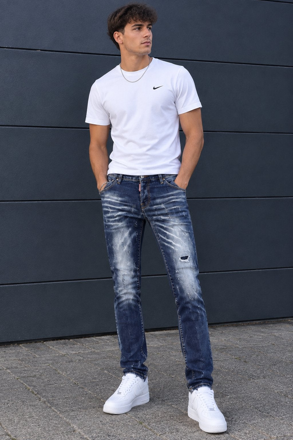 Dsquared2 spijkerbroek - Zo goed als nieuw, Verzenden, Zo goed als nieuw, Blauw, W32 (confectie 46) of kleiner