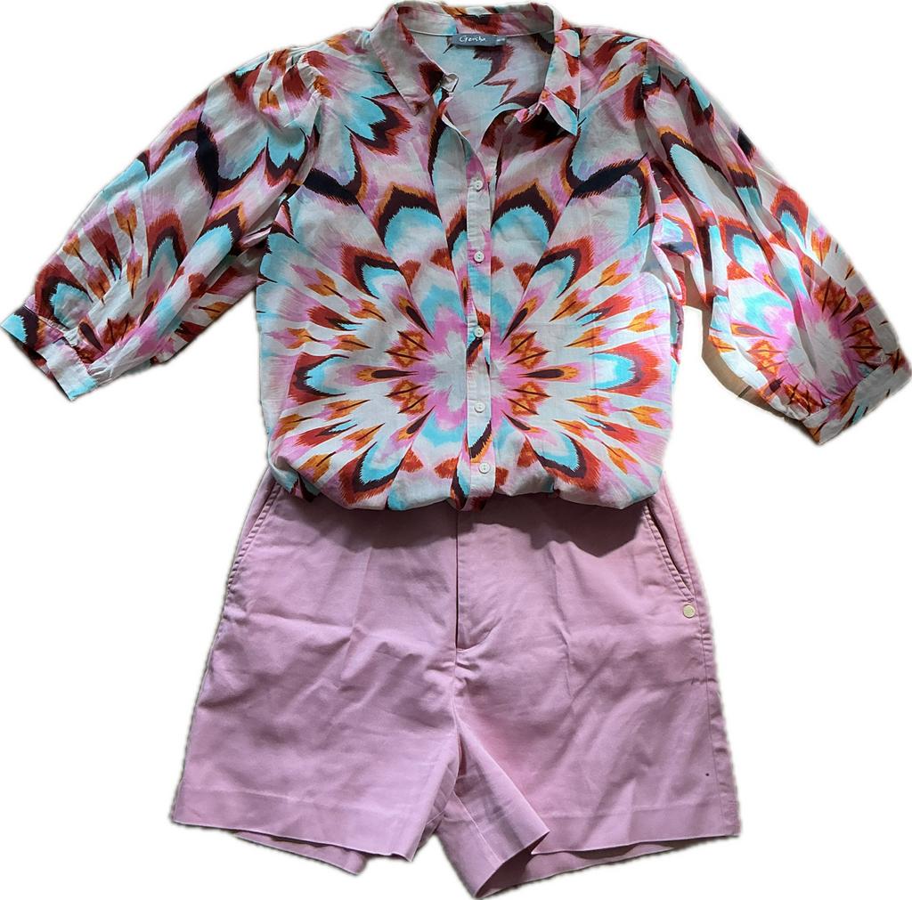 Geisha blouse M, Kleding | Dames, Blouses en Tunieken, Ophalen of Verzenden, Zo goed als nieuw, Maat 38/40 (M), Roze