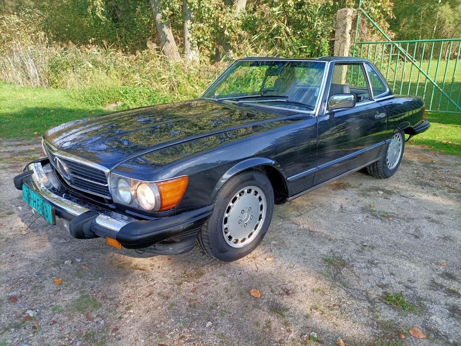 Mercedes-Benz 560SL 1988 Grijs, Auto's, 230 pk, Cabriolet, 1614 kg, 5547 cc