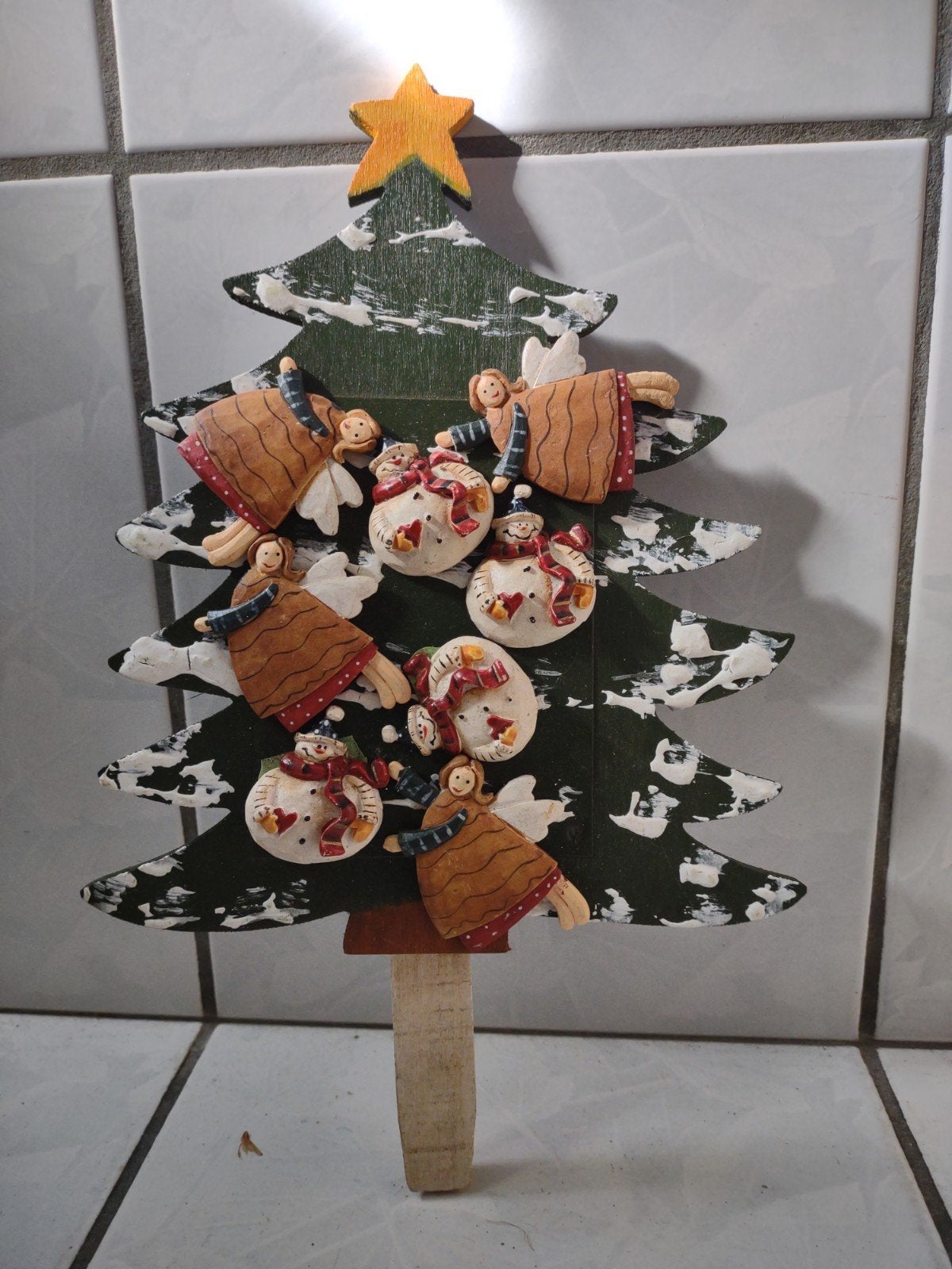 Kerstboom magneetfiguurtjes, Ophalen