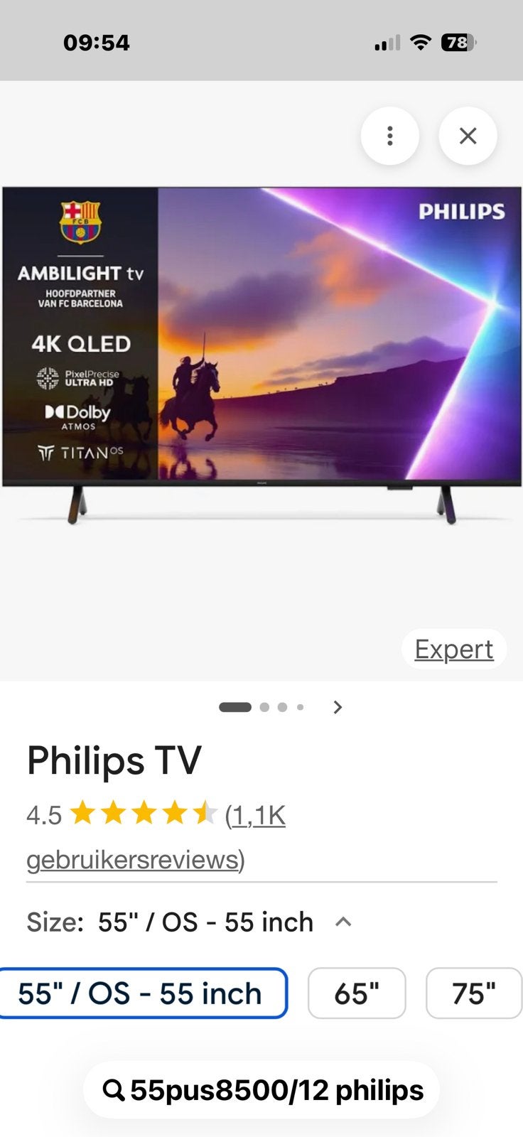 Philips Ambilight 55 inch NIEUW vaste prijs 375, Audio, Tv en Foto, Televisies, Philips, 50 Hz, Nieuw, Ophalen of Verzenden