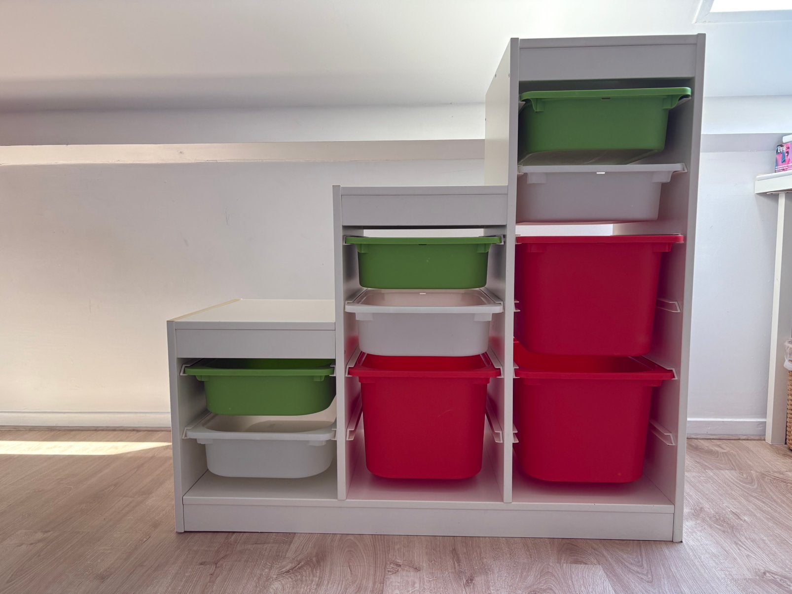 IKEA Trofast opbergkast wit met 9 bakken / laden, Ophalen, Gebruikt