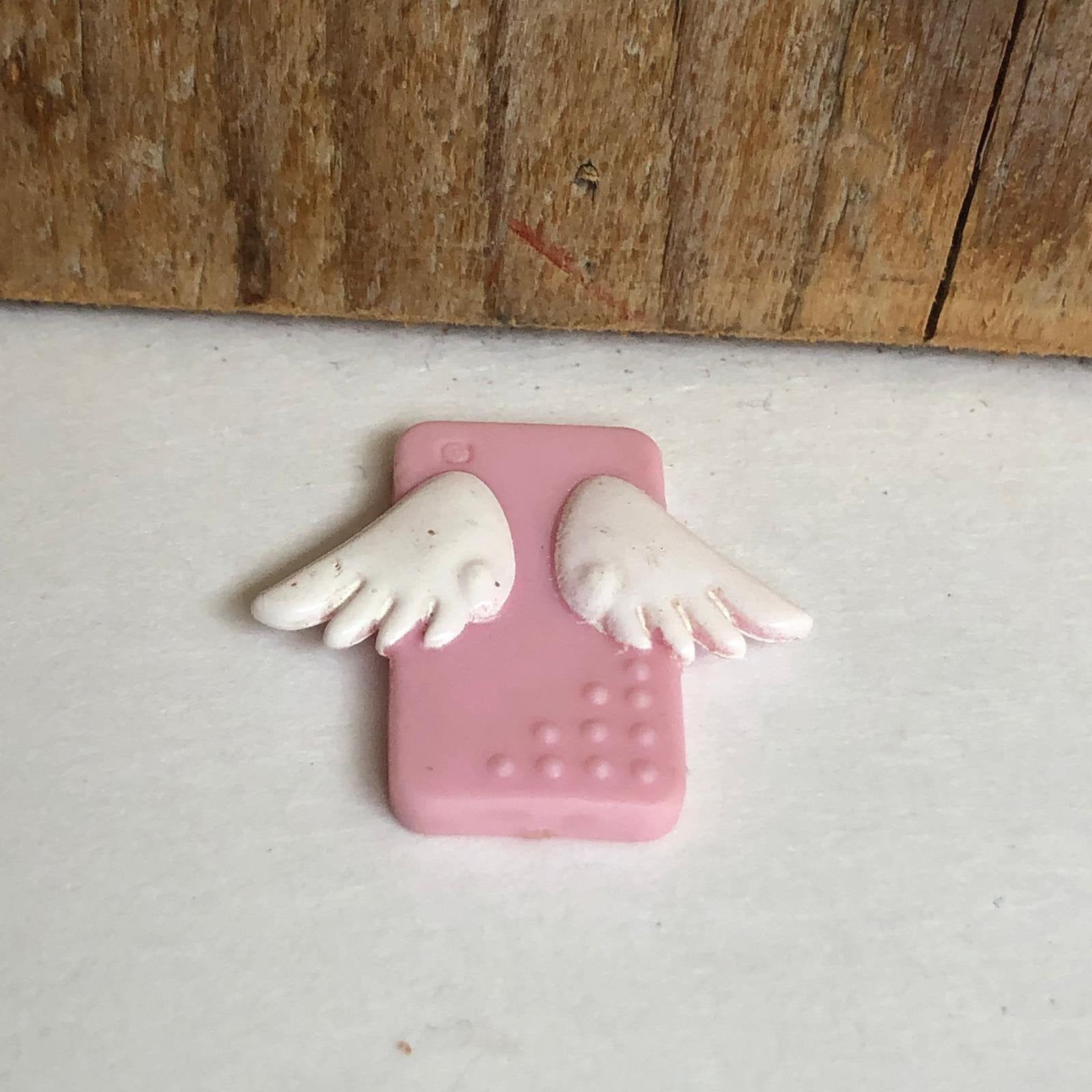 Leuk engel vleugels mobiel hoes voor Barbie, Ophalen of Verzenden, Zo goed als nieuw, Barbie