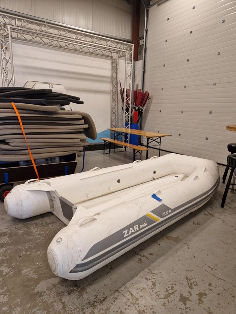 ZAR Mini ALU 11 rubberboot - Lichtgewicht en stabiel, Watersport en Boten, Rubberboten, Gebruikt, ZAR Mini, Aluminium, Buitenboordmotor