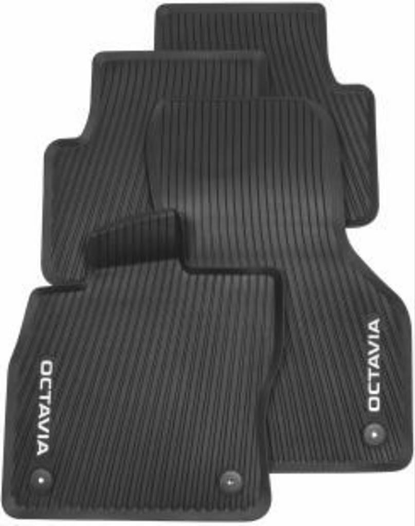 Skoda Octavia originele rubberen mattenset V5E4061500A, Auto diversen, Automatten, Zo goed als nieuw, Ophalen