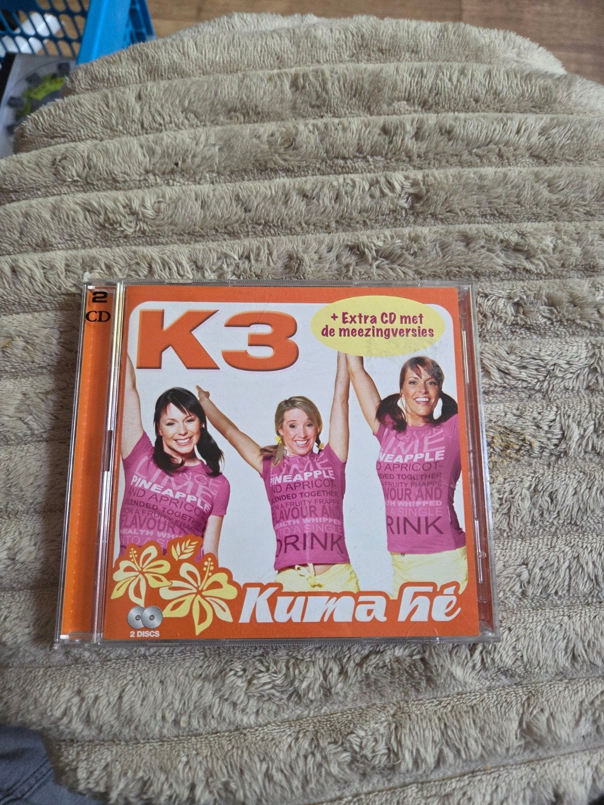 K3 Kuma Hé CD - 2 Discs met meezingversies, Ophalen of Verzenden, Zo goed als nieuw