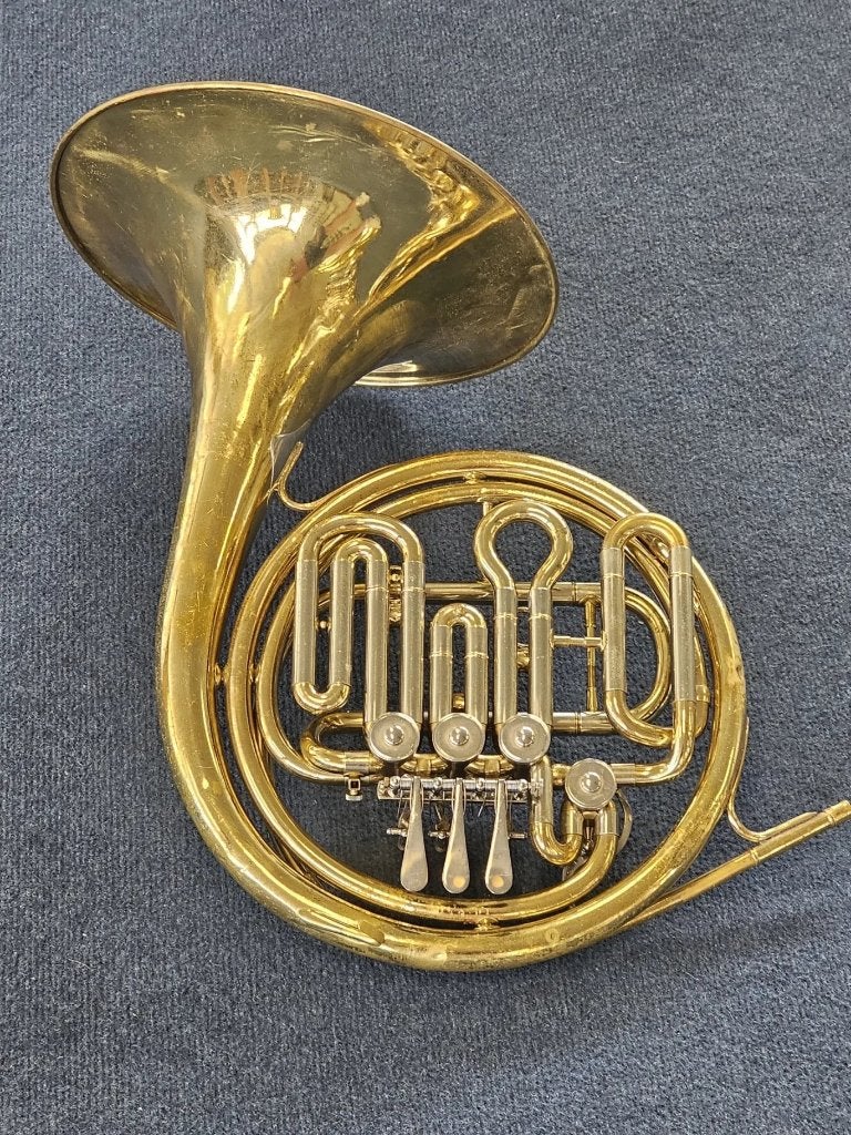 Getzen Caravelle F/Bb compensated double French Hoorn, Muziek en Instrumenten, Ophalen, Gebruikt, Bes-hoorn