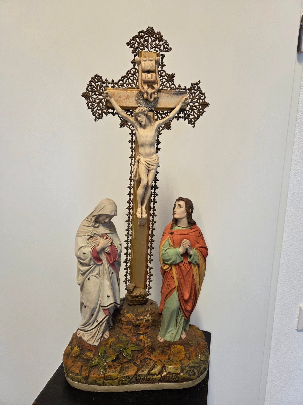antieke religieuze voorstelling, Antiek en Kunst, Ophalen of Verzenden