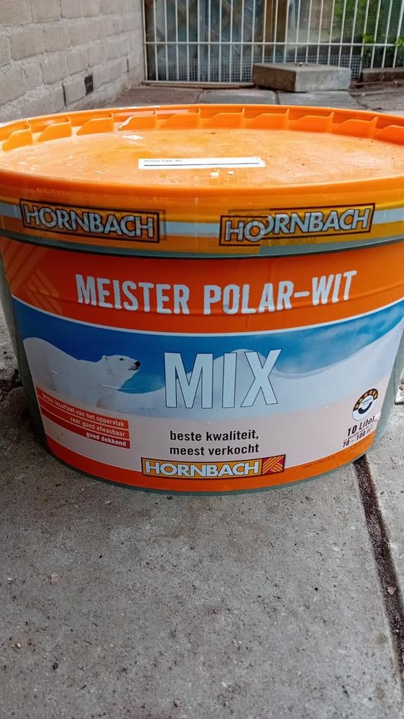 Hornbach Meister Polar-Wit MIX Verf - 10 Liter, Ophalen of Verzenden