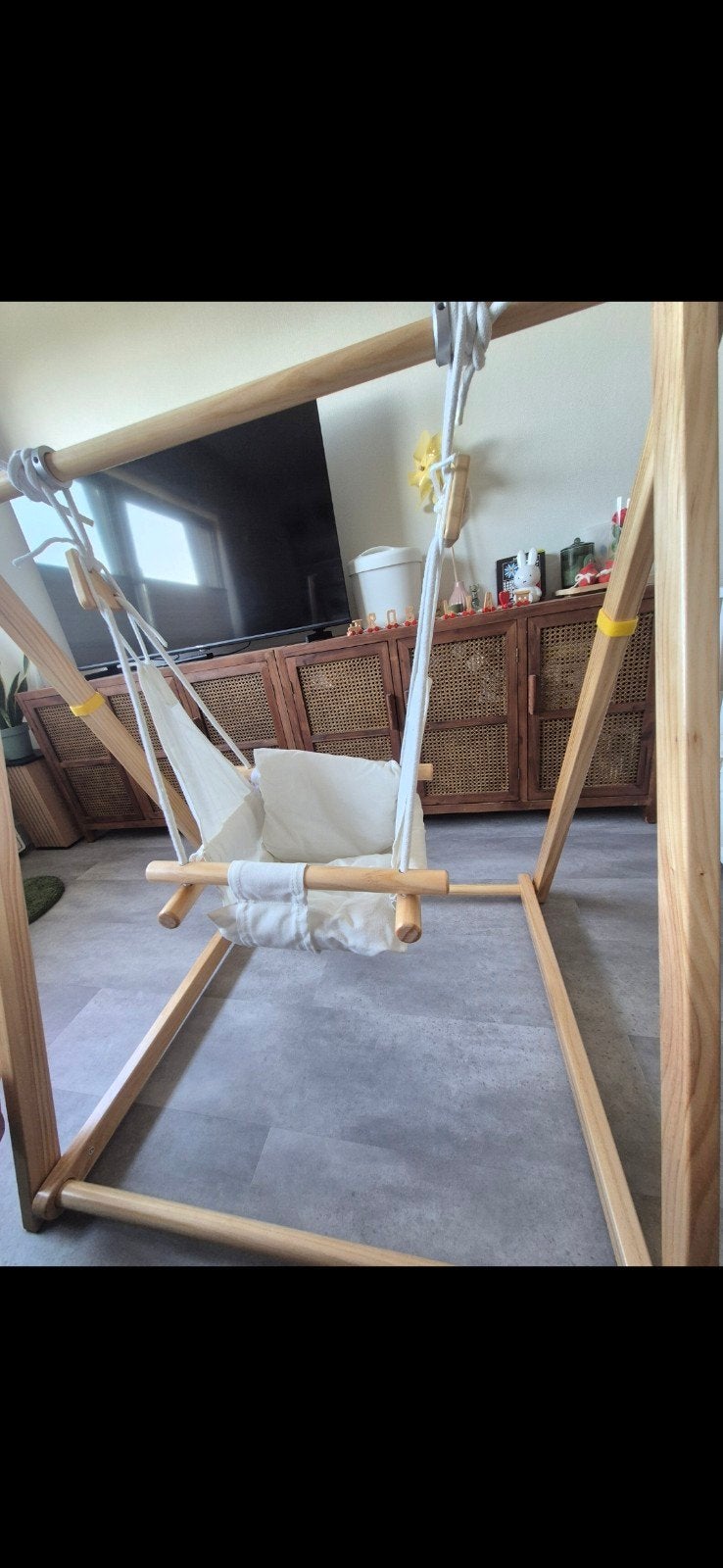 Houten babyschommel / binnenschommel, Ophalen of Verzenden, Gebruikt, Overige typen
