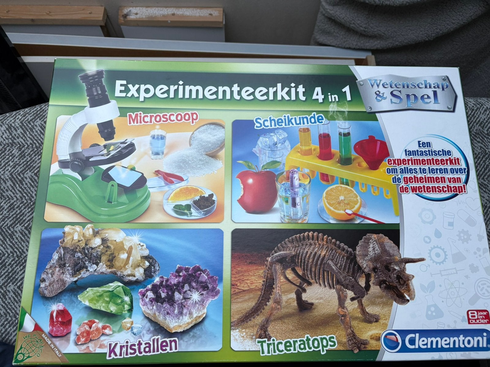 Experimenteerkit 4 in 1:microscoop, scheikunde, kristallen, Ophalen of Verzenden, Nieuw